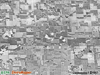 Iowa township, South Dakota satellite photo by USGS