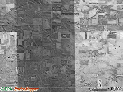 Weaver township, South Dakota satellite photo by USGS
