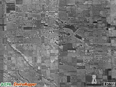 German township, South Dakota satellite photo by USGS