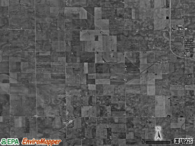 Clayton township, Illinois satellite photo by USGS