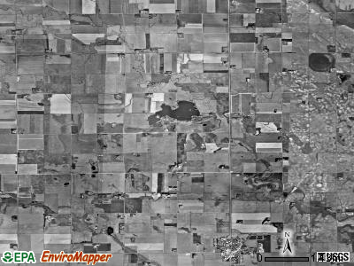 Swan Lake township, South Dakota satellite photo by USGS