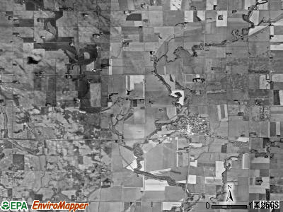 Centerville township, South Dakota satellite photo by USGS