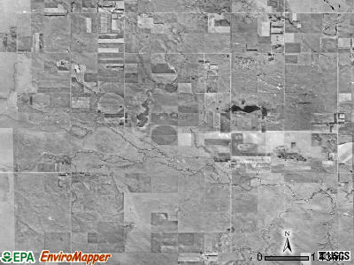 Wortman township, South Dakota satellite photo by USGS