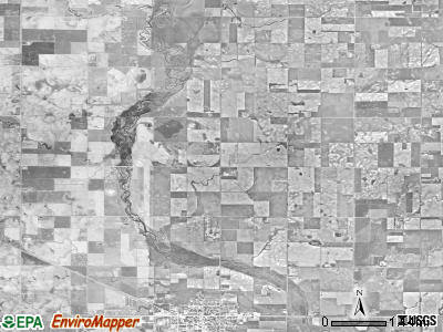 Bryan township, South Dakota satellite photo by USGS