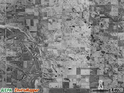 Walshtown township, South Dakota satellite photo by USGS