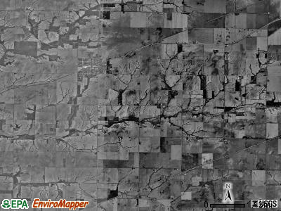 Tompkins township, Illinois satellite photo by USGS