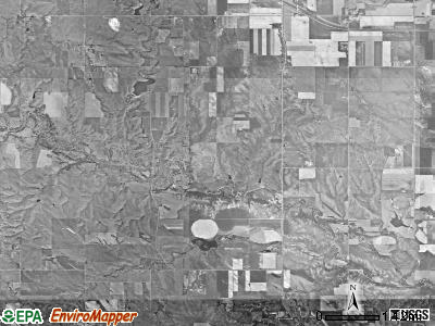 Ellston township, South Dakota satellite photo by USGS