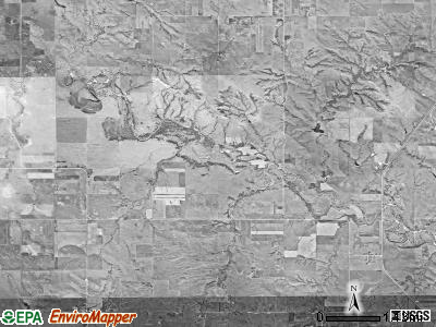 Rames township, South Dakota satellite photo by USGS