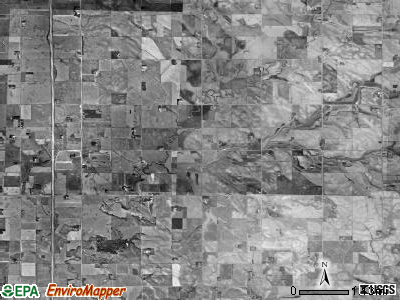 Emmet township, South Dakota satellite photo by USGS