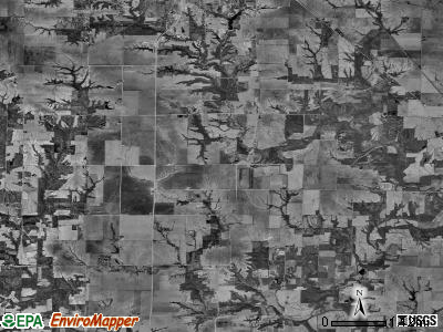 Haw Creek township, Illinois satellite photo by USGS