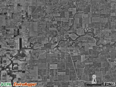 Concord township, Illinois satellite photo by USGS