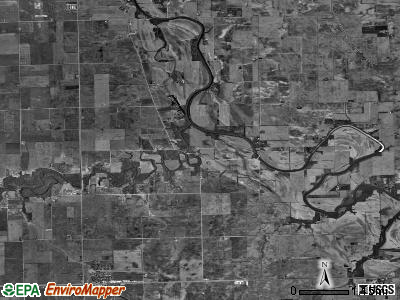 Iroquois township, Illinois satellite photo by USGS