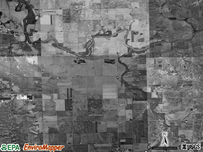 Avoca township, Illinois satellite photo by USGS