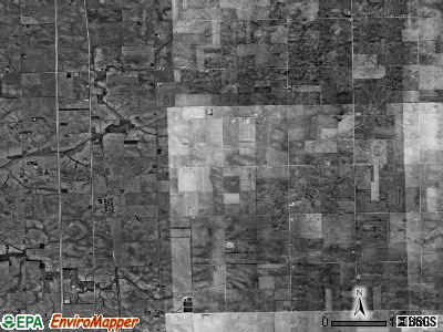 Panola township, Illinois satellite photo by USGS