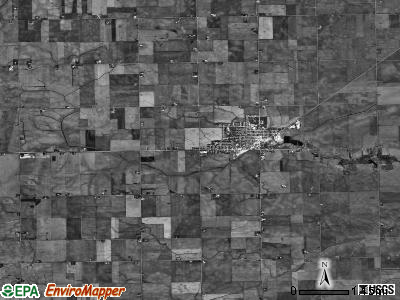 Roanoke township, Illinois satellite photo by USGS