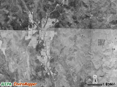 North Lebanon township, Arkansas satellite photo by USGS