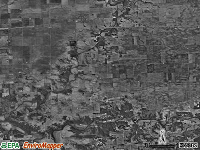 Palestine township, Illinois satellite photo by USGS
