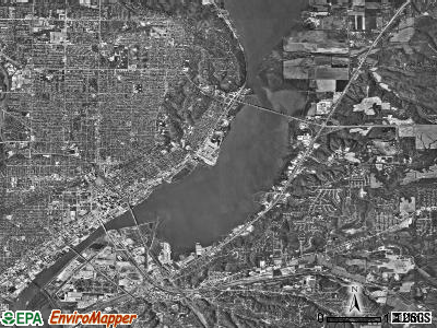 Fondulac township, Illinois satellite photo by USGS
