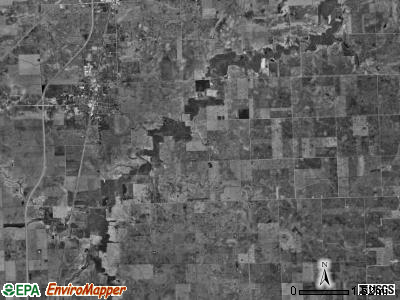 Onarga township, Illinois satellite photo by USGS