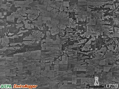 Greenbush township, Illinois satellite photo by USGS