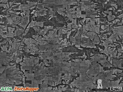 Union township, Illinois satellite photo by USGS
