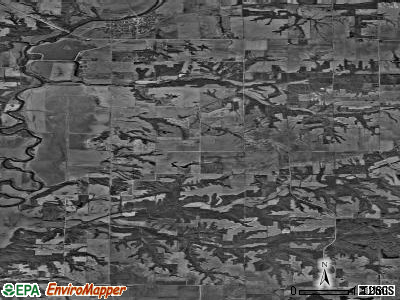 Young Hickory township, Illinois satellite photo by USGS