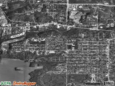 West Peoria township, Illinois satellite photo by USGS
