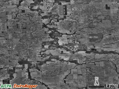 Milford township, Illinois satellite photo by USGS