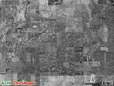 Germanville township, Illinois satellite photo by USGS