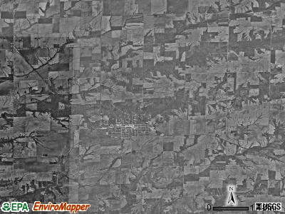 La Harpe township, Illinois satellite photo by USGS