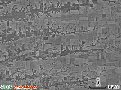 Blandinsville township, Illinois satellite photo by USGS
