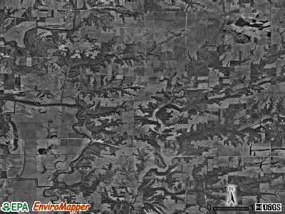 Deerfield township, Illinois satellite photo by USGS