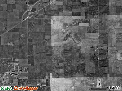 Towanda township, Illinois satellite photo by USGS