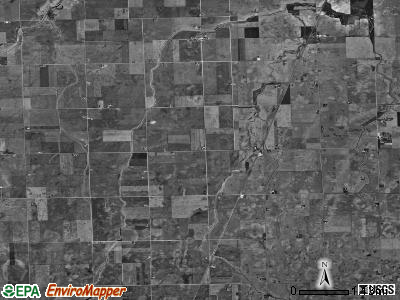 Fountain Creek township, Illinois satellite photo by USGS