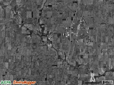Patton township, Illinois satellite photo by USGS