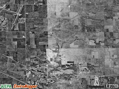 Oldtown township, Illinois satellite photo by USGS