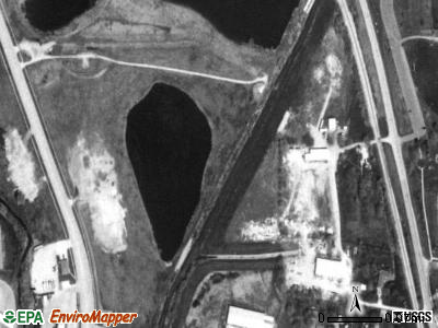 Bloomington township, Illinois satellite photo by USGS