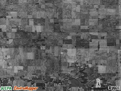 Dawson township, Illinois satellite photo by USGS