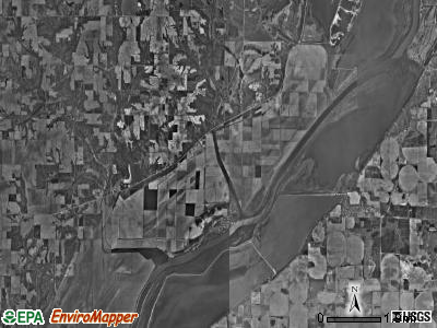 Liverpool township, Illinois satellite photo by USGS