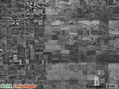 Downs township, Illinois satellite photo by USGS