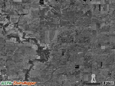 East Bend township, Illinois satellite photo by USGS