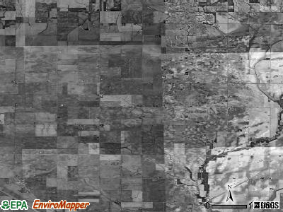 West township, Illinois satellite photo by USGS