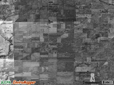 Bellflower township, Illinois satellite photo by USGS