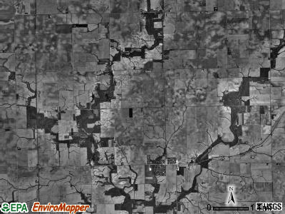 Hittle township, Illinois satellite photo by USGS