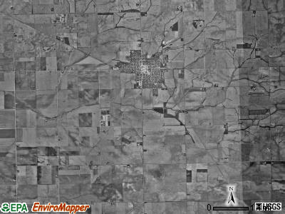 Delavan township, Illinois satellite photo by USGS