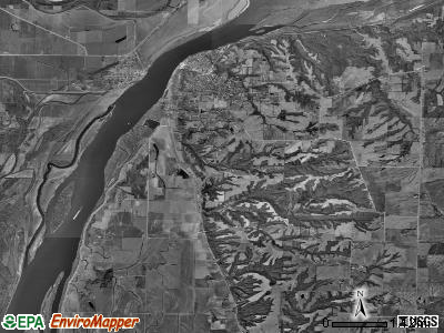 Wilcox township, Illinois satellite photo by USGS