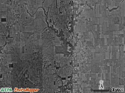South Ross township, Illinois satellite photo by USGS