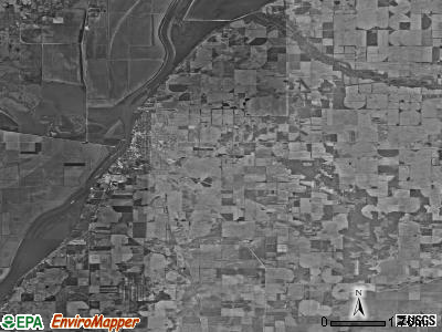 Havana township, Illinois satellite photo by USGS