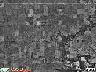Newcomb township, Illinois satellite photo by USGS