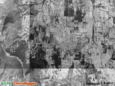 Gaither township, Arkansas satellite photo by USGS